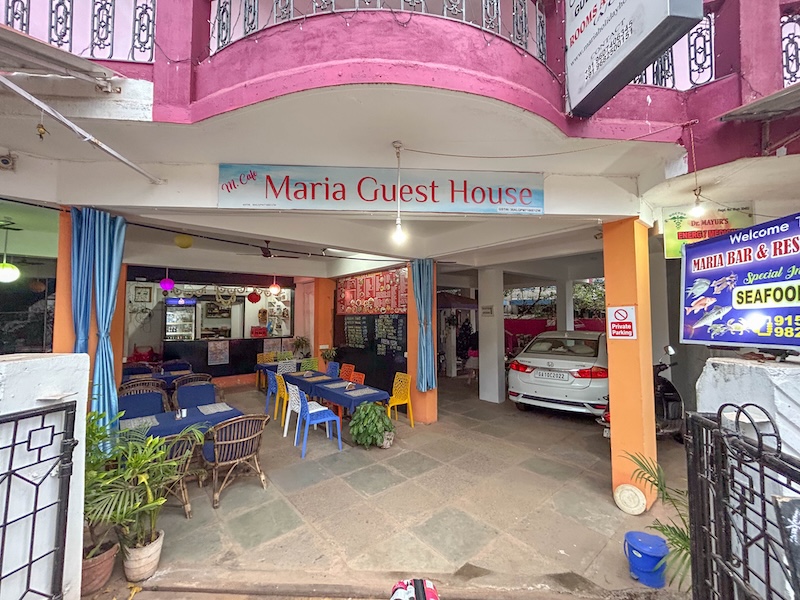 maria guest house goa contact number